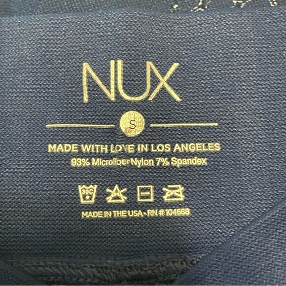 NUX Undulate Navy Leggings‎ NWT Small - Picture 6 of 9